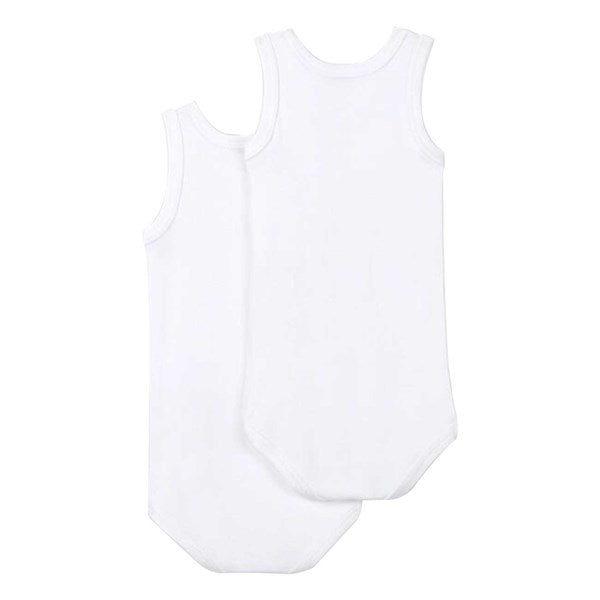 Lot 2 Bodies SM Hvide - Petit Bateau → Luksusbaby.dk