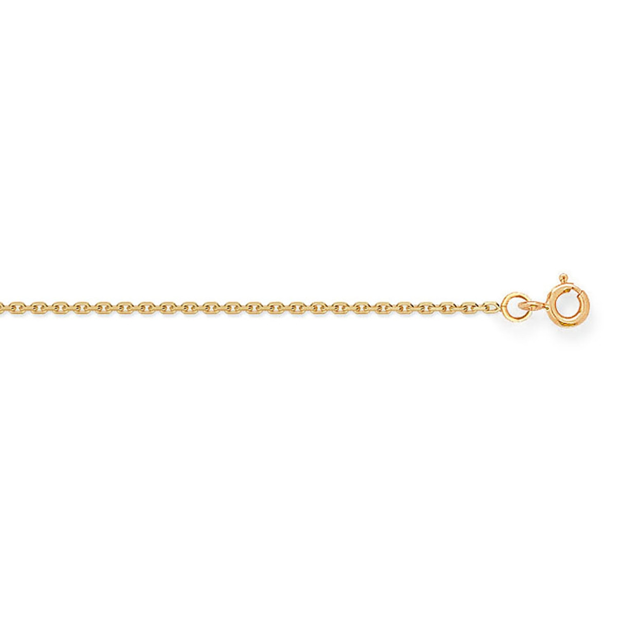 Chaîne Brillaxis or jaune maille forçat 55cm