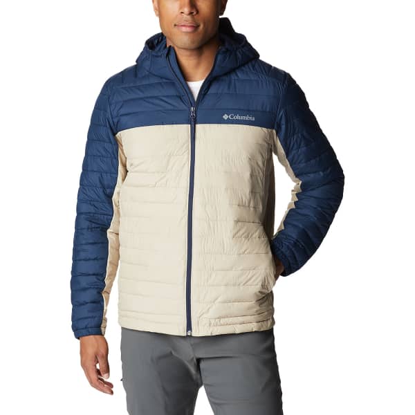 Doudoune randonnée COLUMBIA SILVER FALLS™ HOODED JKT ANCIENT FOSSIL/COLLEGIATE NAVY