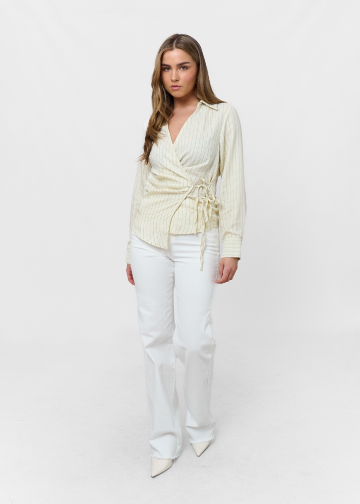 Indra blouse lichtgeel
