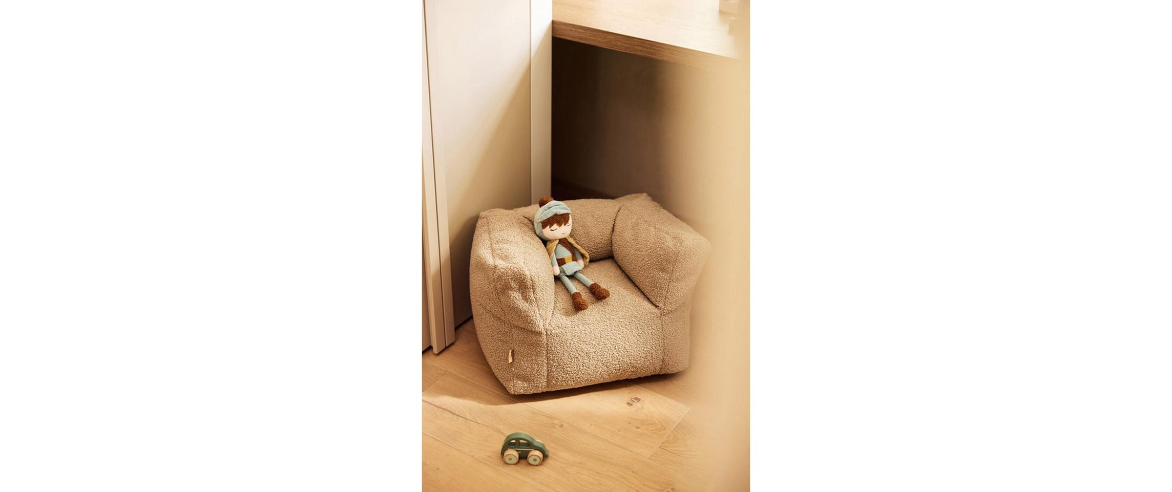 Jollein Kindersessel »Teddy Warm Sand« Gemütlicher Kindersessel