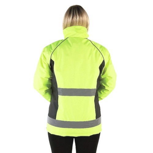 Jaqueta impermeável para motociclismo HyVIZ, amarela/preta