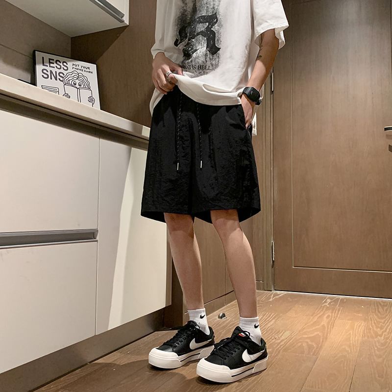 Obikan - Mid Rise Plain Shorts