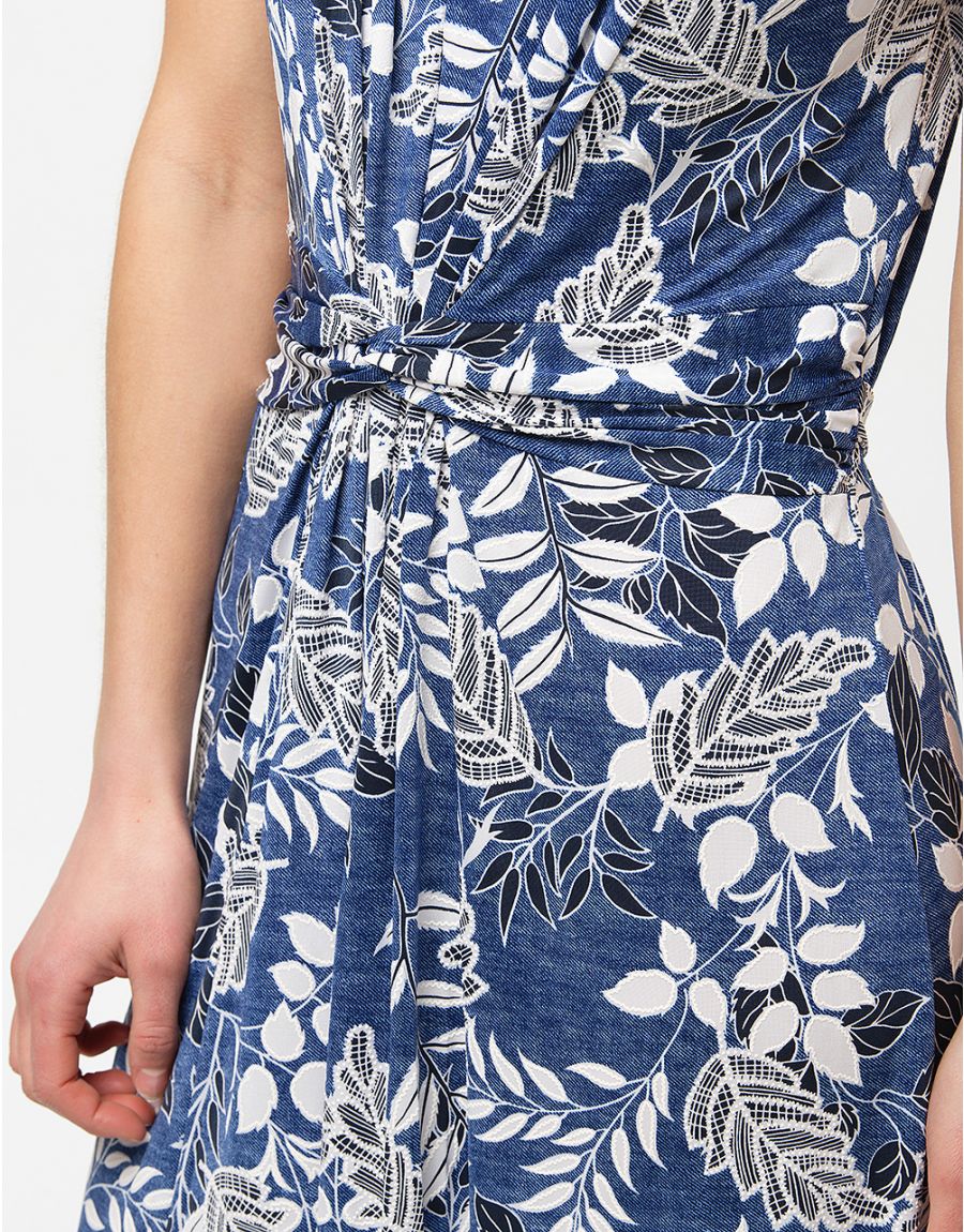 Robe longue bleue