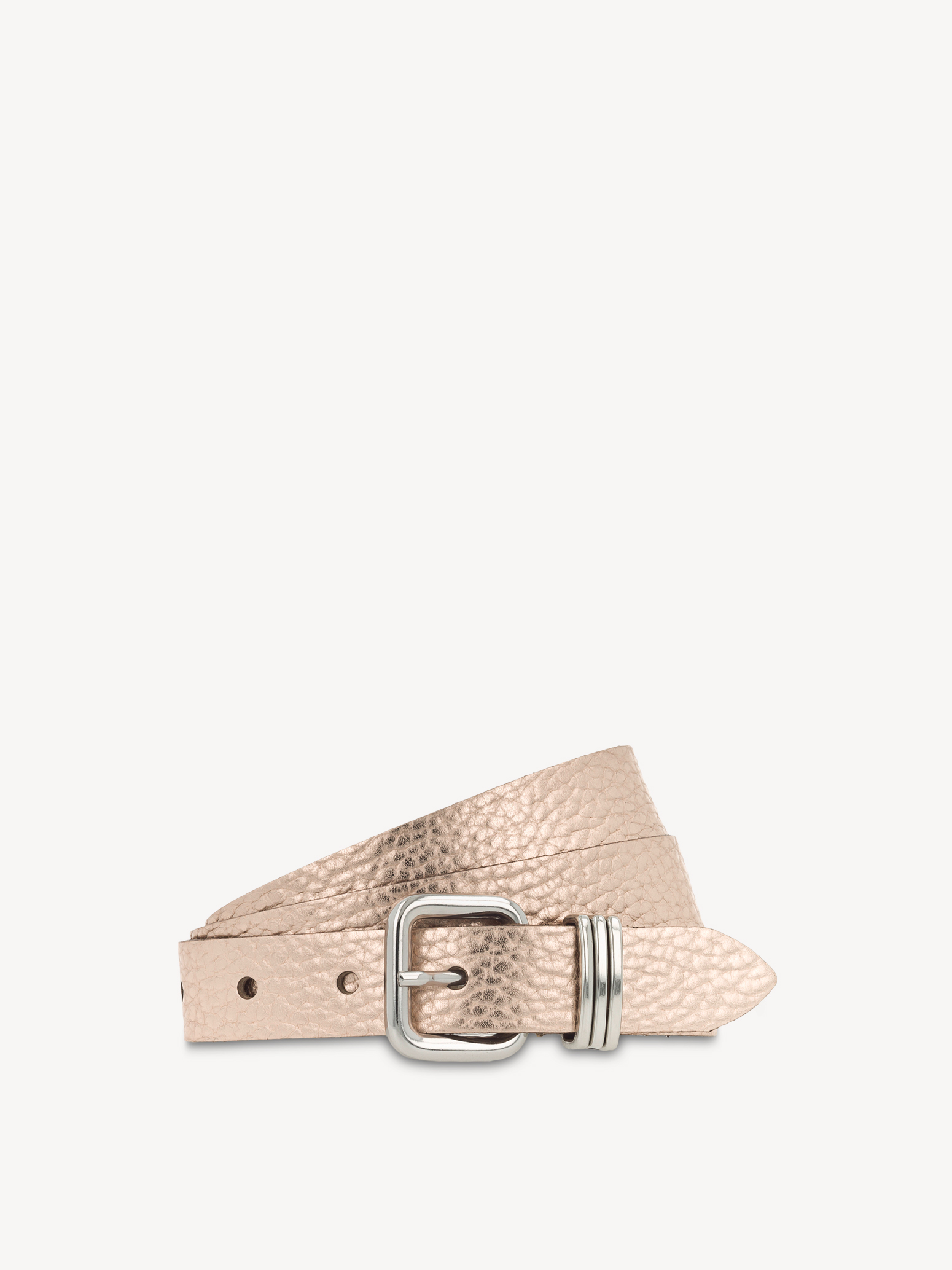 Leren Riem - rosegoud