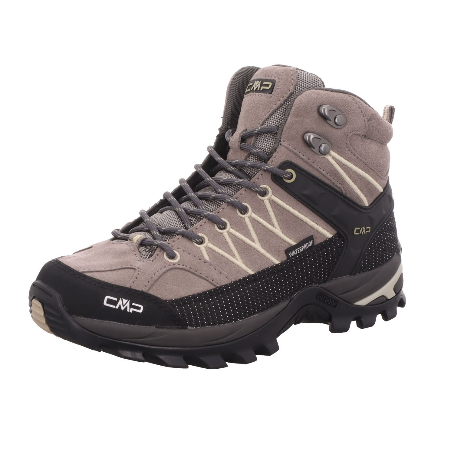 CMP Damen-Outdoor-Leichtwanderstiefel RIGEL MID WMN TREKKING SHOES W Desert-Braun-Schwarz