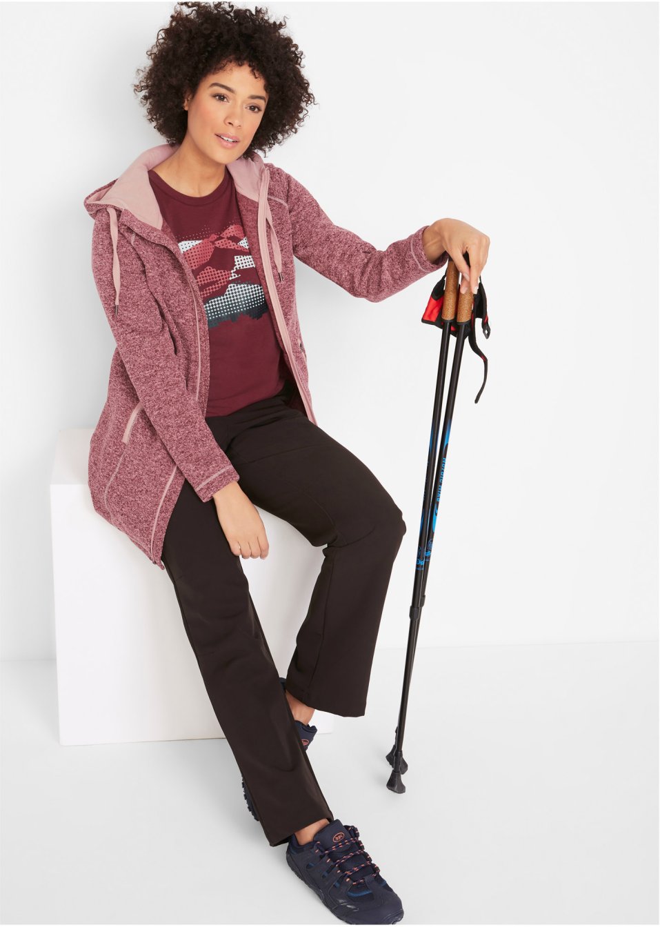 Veste longue polaire