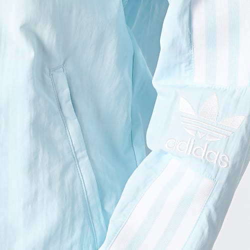 Veste Zippée A Bandes HN5900 Bleu Ciel