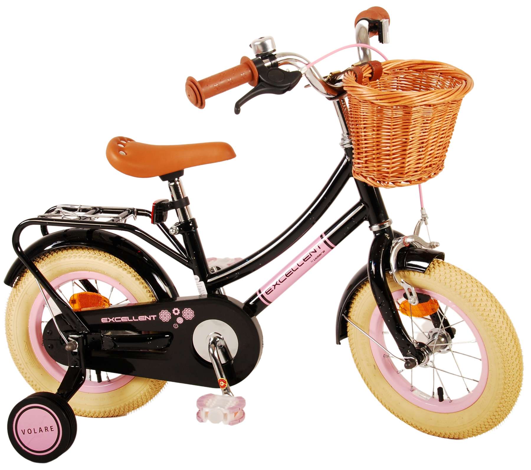 TPFSports Excellent Kinderfahrrad - Mädchen - 12 Zoll - Rücktritt + Handbremse - Grün