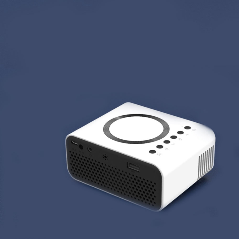 Mini Multimedia Projektor Beamer Heimkino 1080p Wlan / USB / AirPlay / Miracast - Weiss / Schwarz