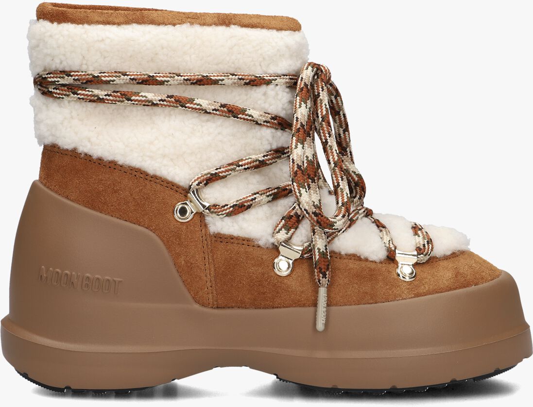 cognac moon boot snowboots mb luna boot shearling