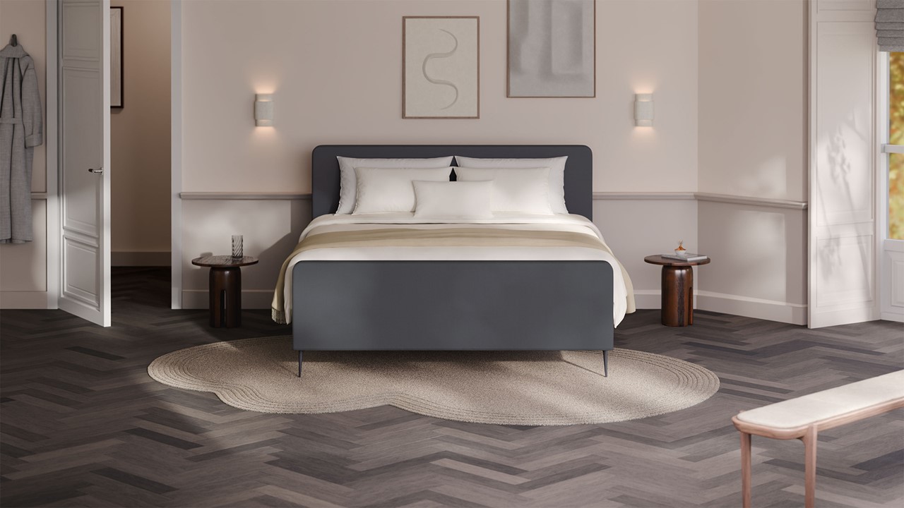 Elektrische boxspring Glade - Soft suede grey
