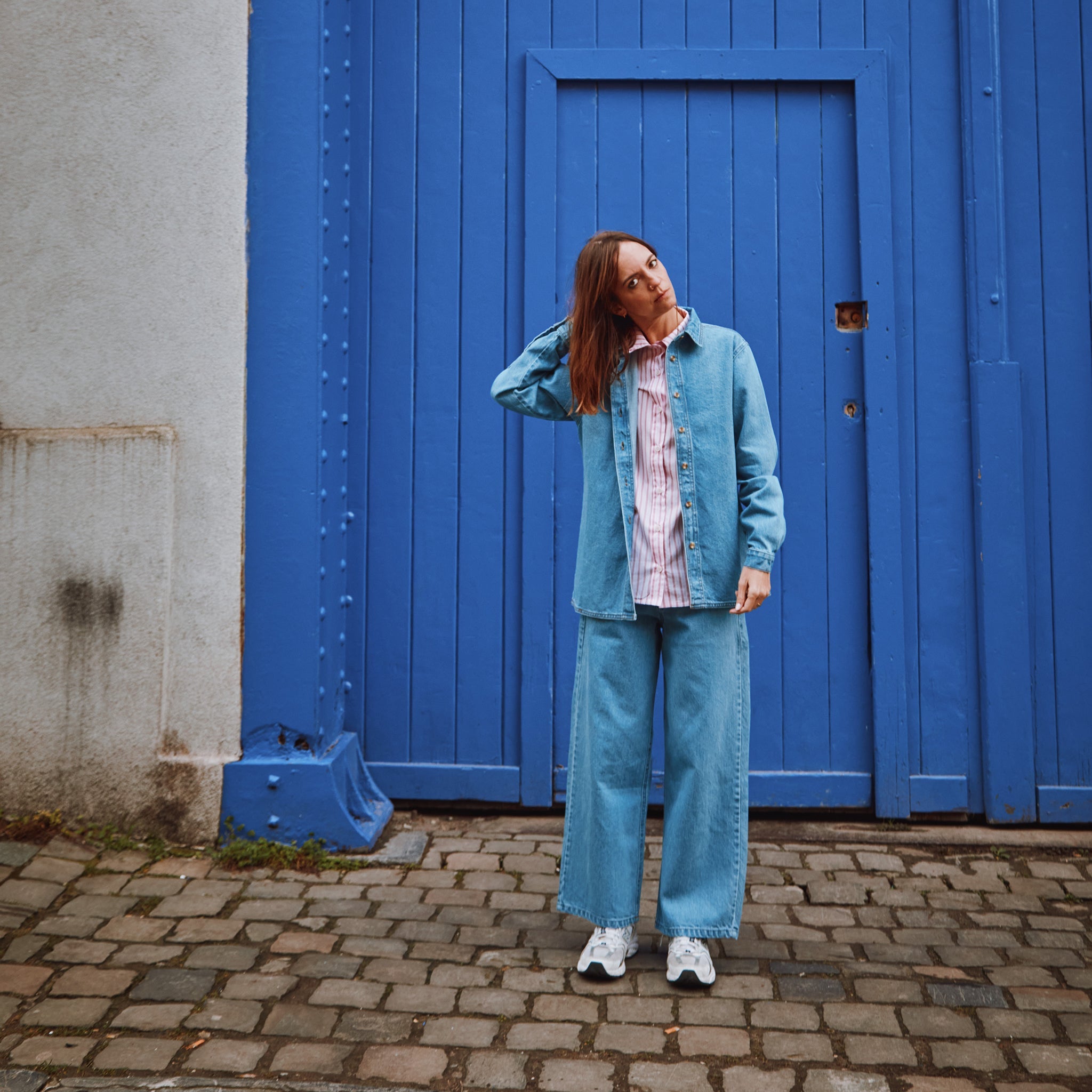 Adult Bluse Capucine Light Blue