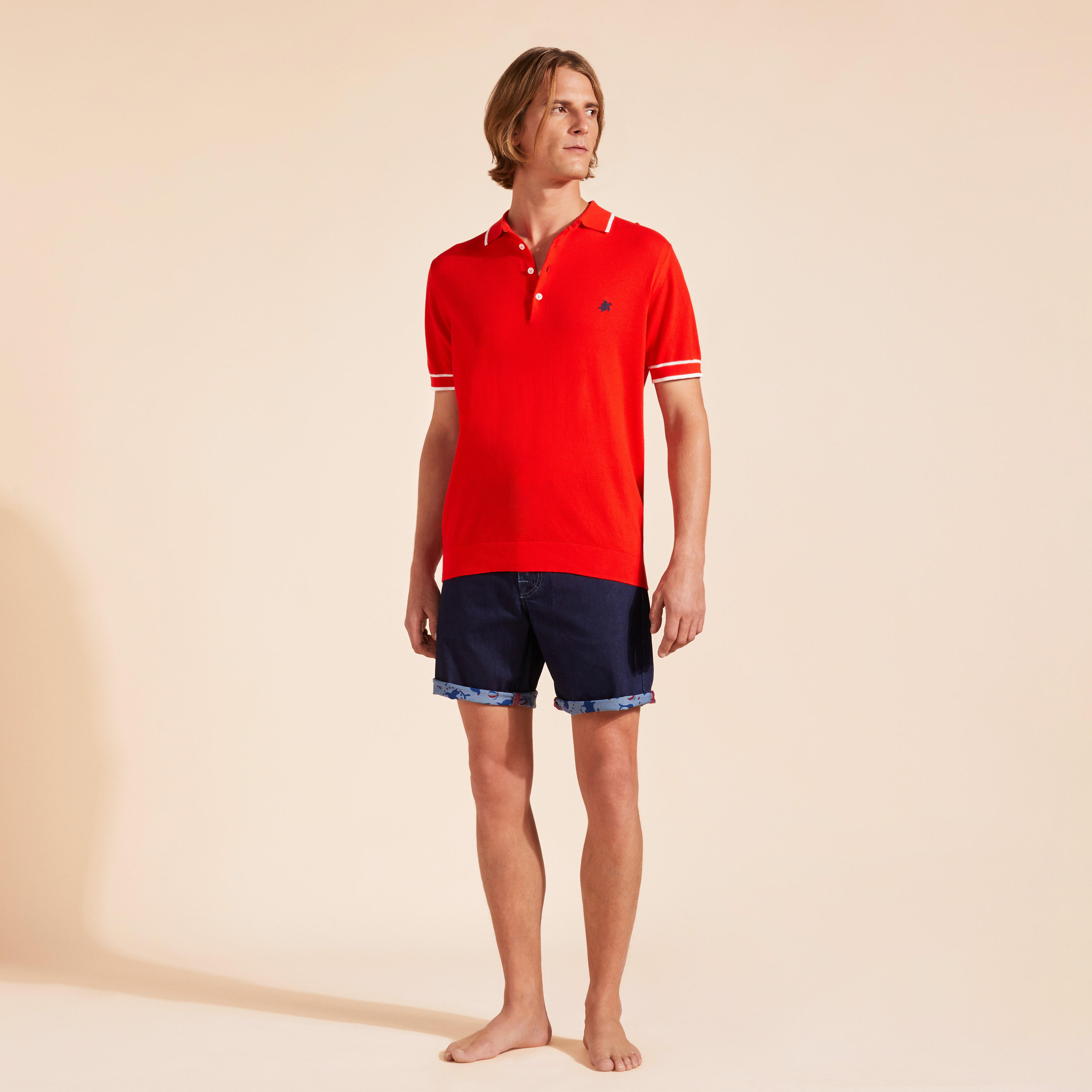 Polo en Coton Tricoté Homme Uni | Polo Homme Vilebrequin