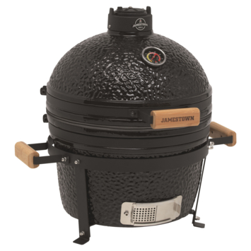 Jamestown Marwin kamado keramiek zwart 40 cm