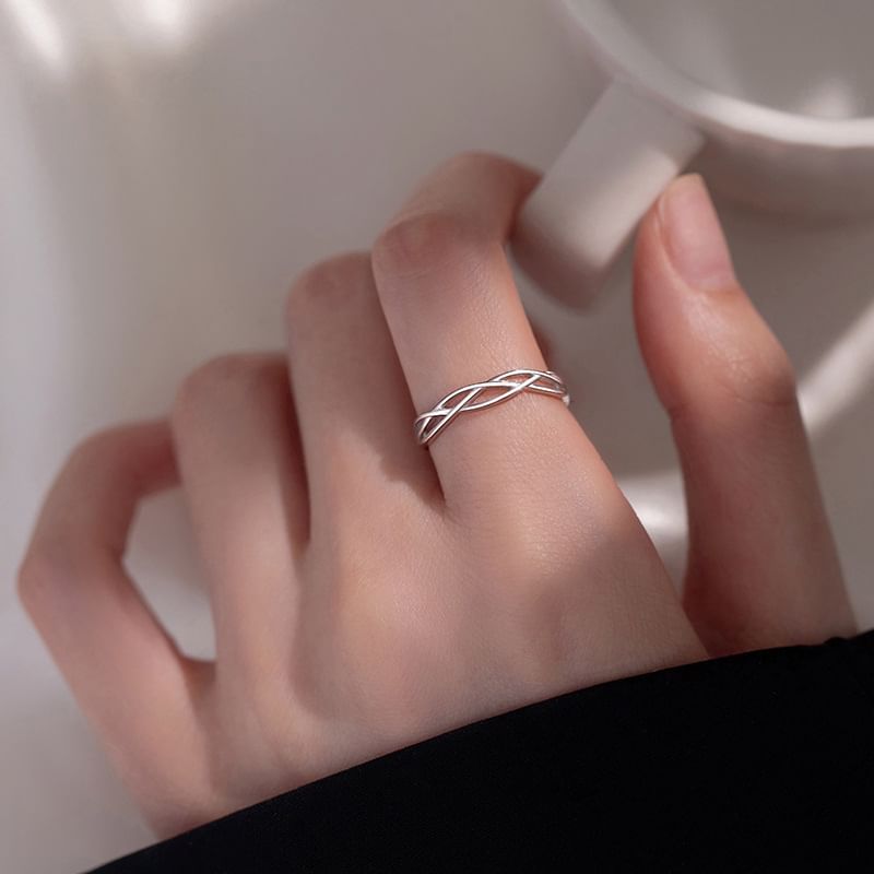 pexrl sieraden - Open ring met uitsparing