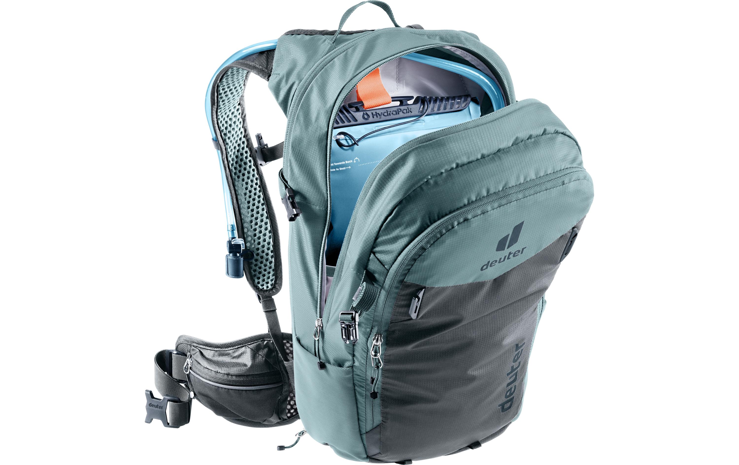 Rucksack Compact 14+3 Dunkelgrau/DunkelgrünMountainbike-Rucksack