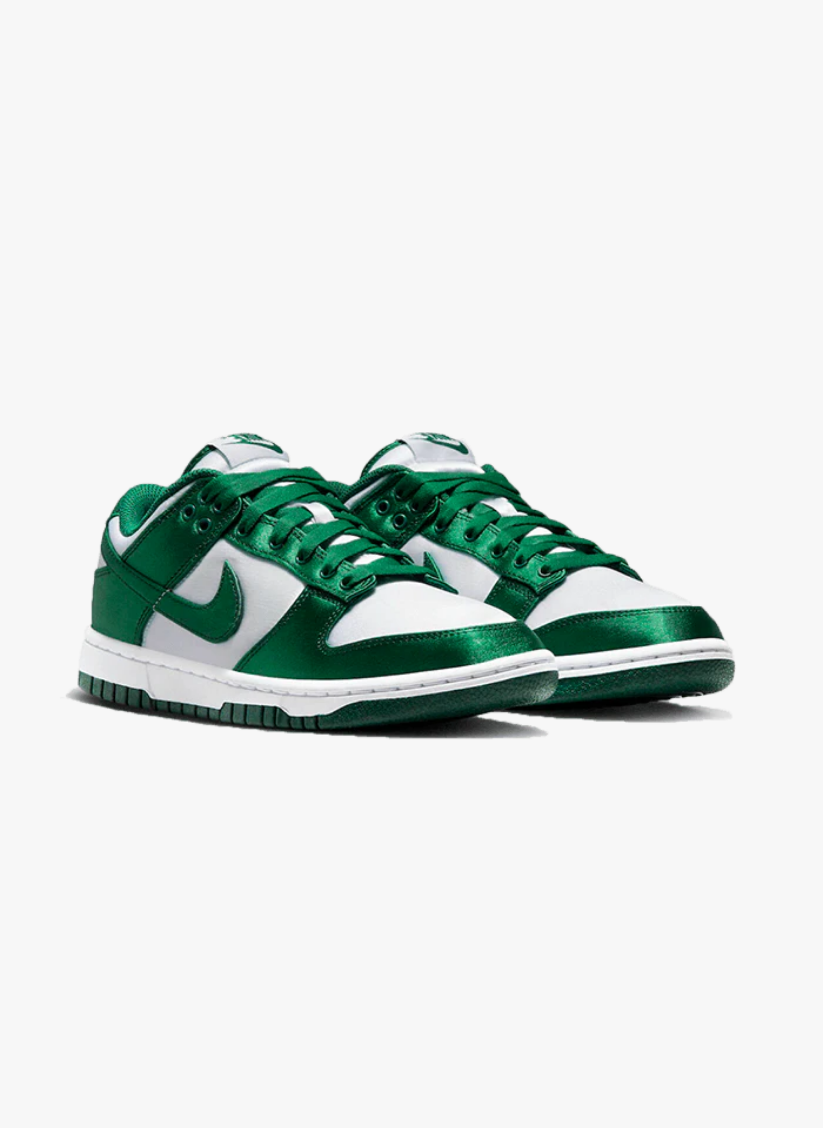 Nike dunk low satin green | Vert