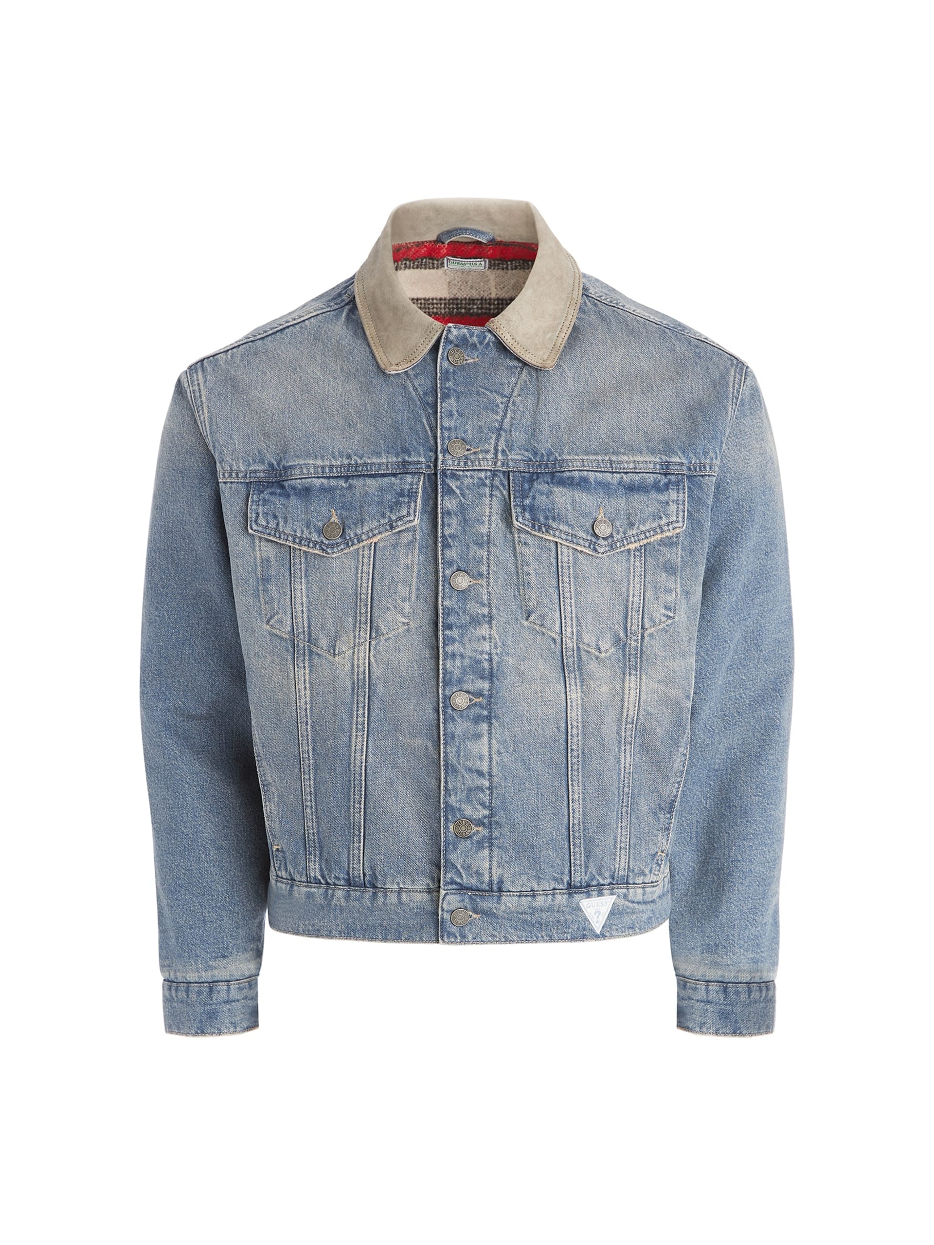 jaqueta jeans estilo caminhoneiro