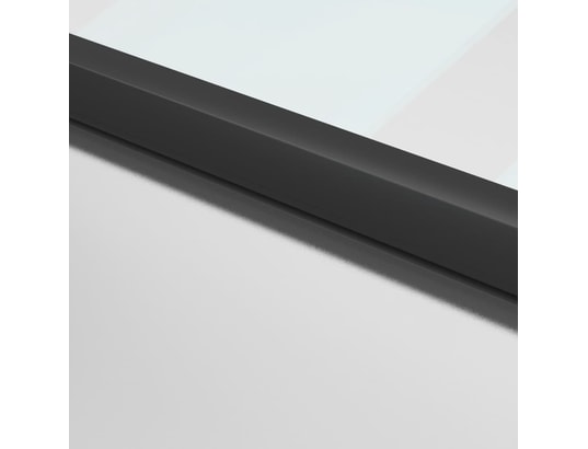 VIDAXL - Porte verre Porte intérieure mince noir 83x201,5 cm verre trempé alumini...