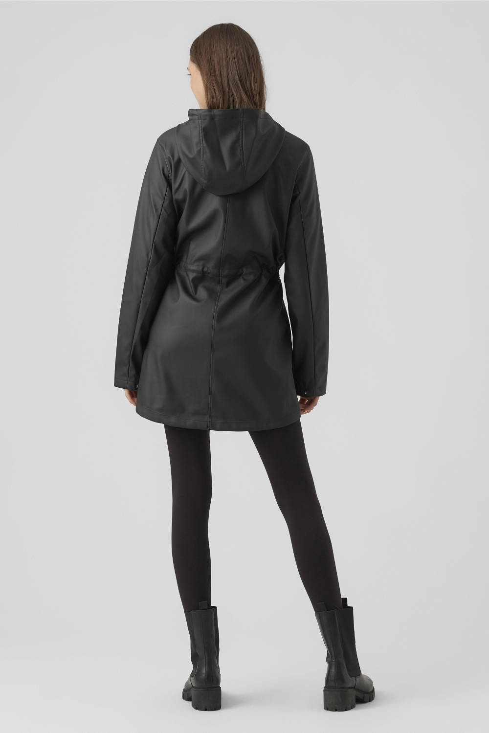 VERO MODA VERO MODA coated tall jas VMMALOU  zwart