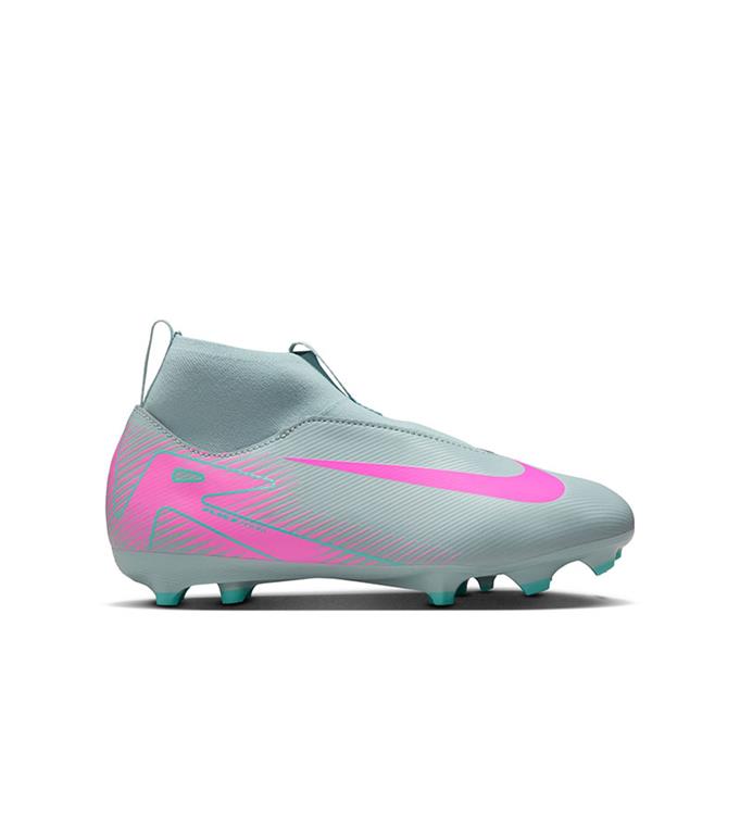 Nike JR ZOOM SUPERFLY 10 ACAD FGMG FQ8304-301 OCEAN-CUBE-PINK-BLAST