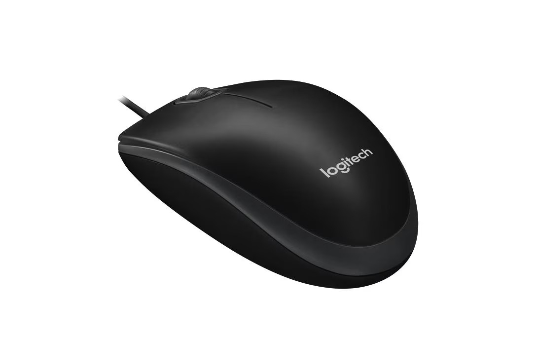 B100 Ultramobile Kabelgebundene Optische Maus (910-003357) - Schwarz