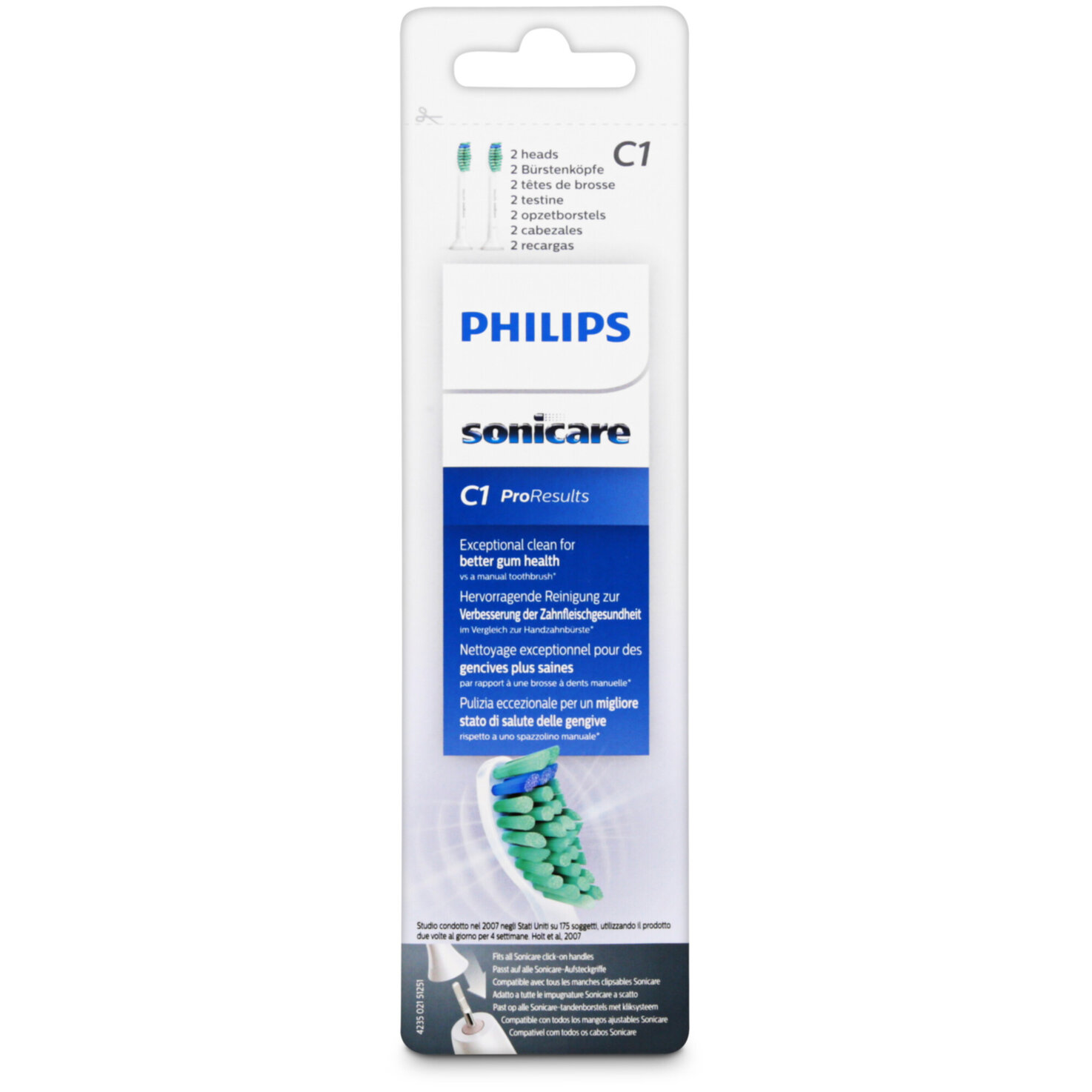 Philips ProResults (C1), 2er Pack, weiss HX6012/07