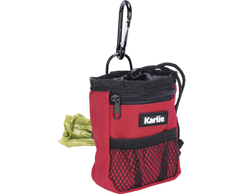 Karlie Nylon poep- en snackzakjes, 8 x 4 x 10 cm, rood