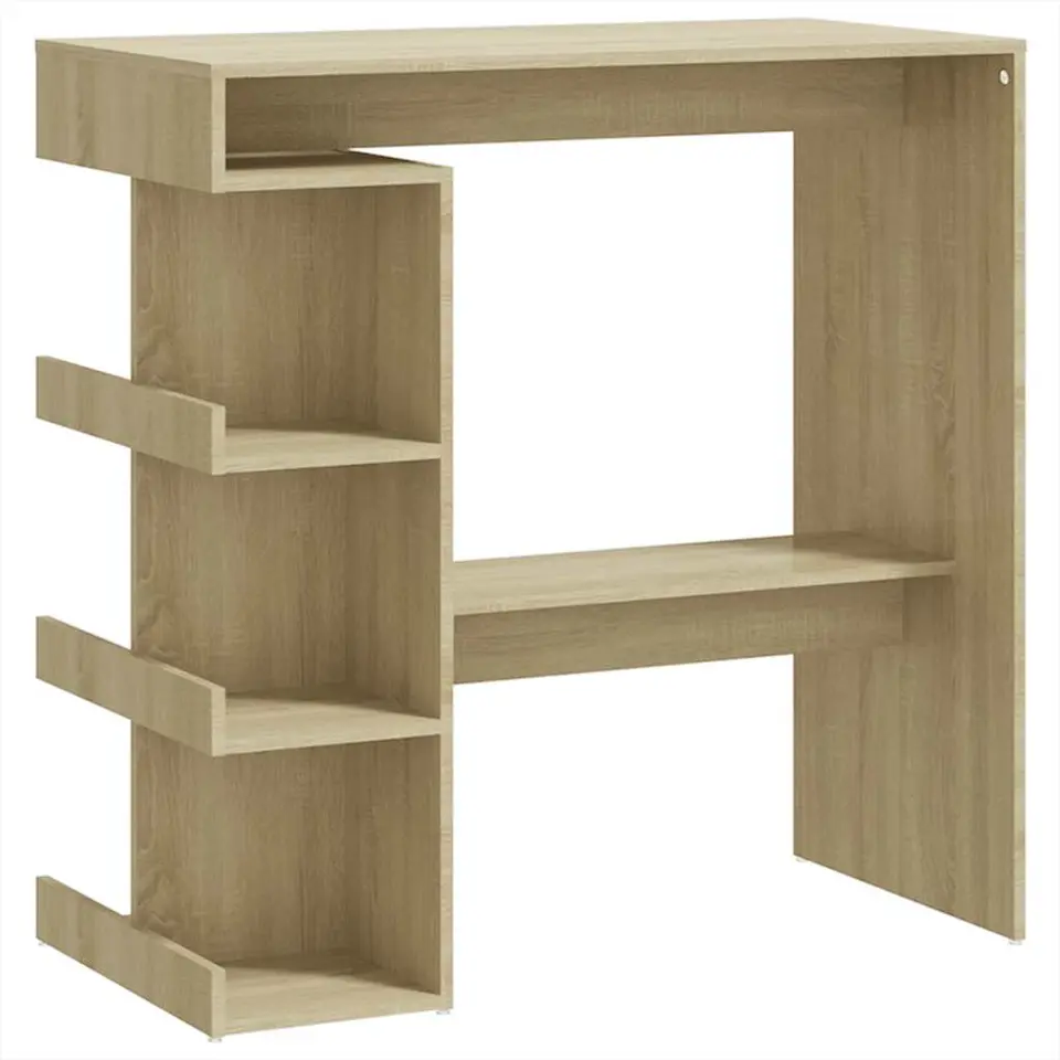 vidaXL - Bartafel - Bruin - Bewerkt hout