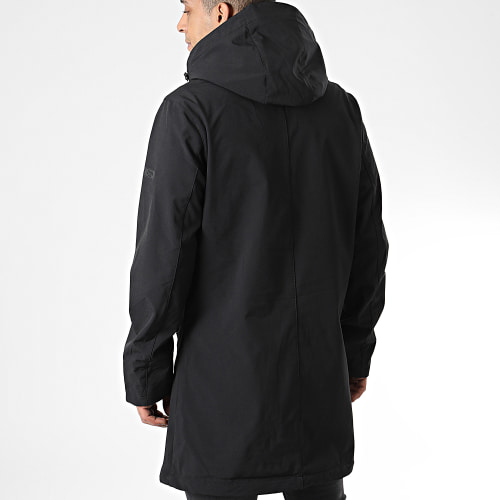 Veste Zippée Capuche Longue Tyson Noir