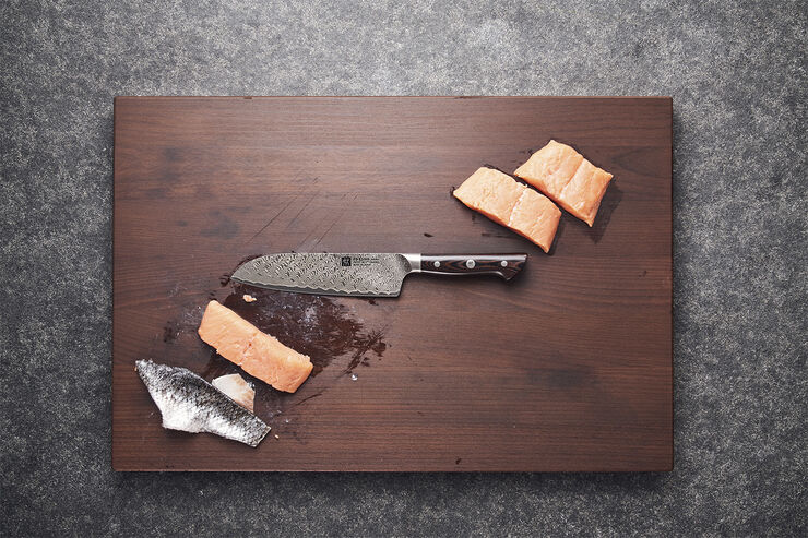 Zwilling Tanrei Santokukniv 180 Glatslebet Brun