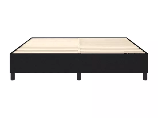Sommier à lattes de lit Noir 180x200 cm Tissu