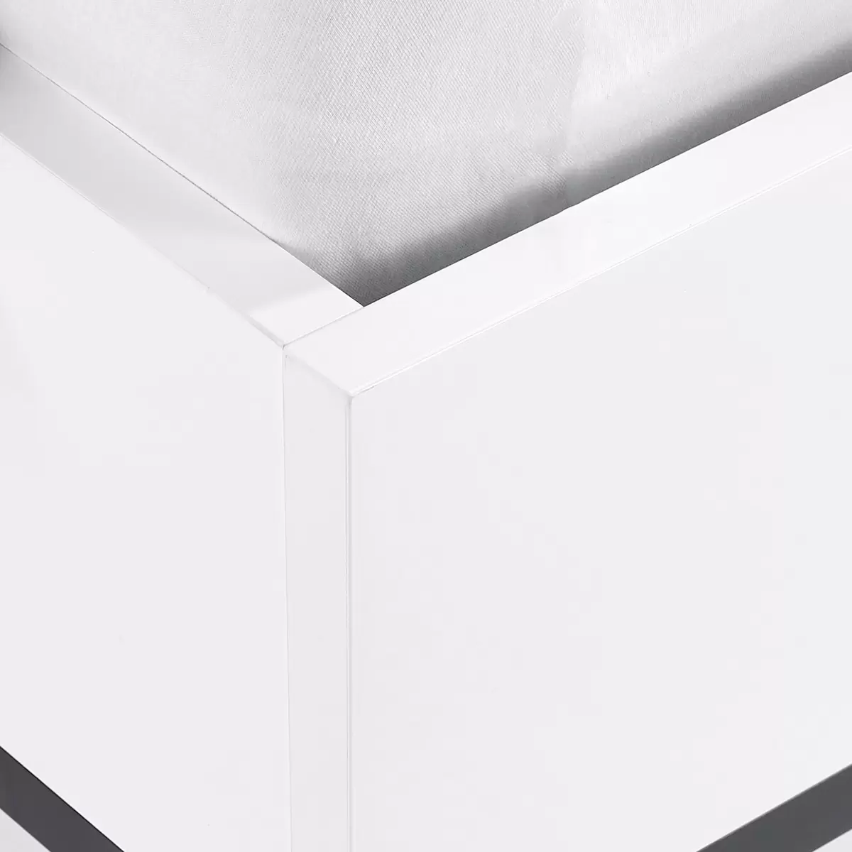 Futonbett Lucca 180 x 200 grau,weiss