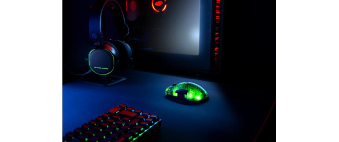 Gaming-Maus GAM-145 SchwarzLeichte Gaming-Maus mit RGB Beleuchtung