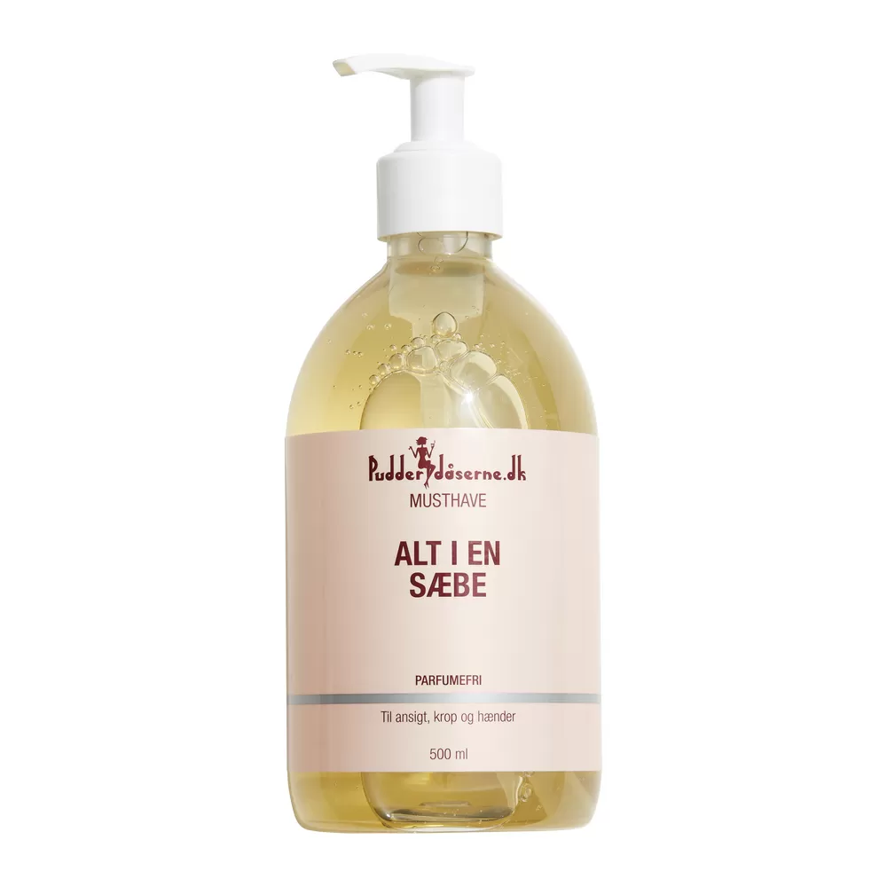 Pudderdåserne Alt i en Sæbe - 500 ml.