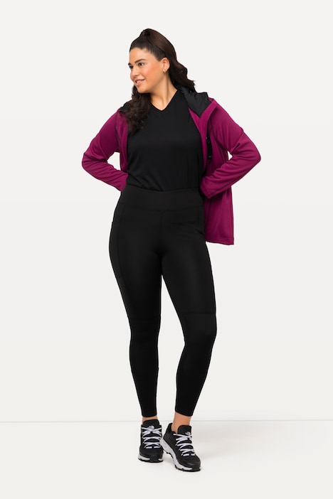 Wander-Leggings, Zipptasche, High Waist, Elastikbund