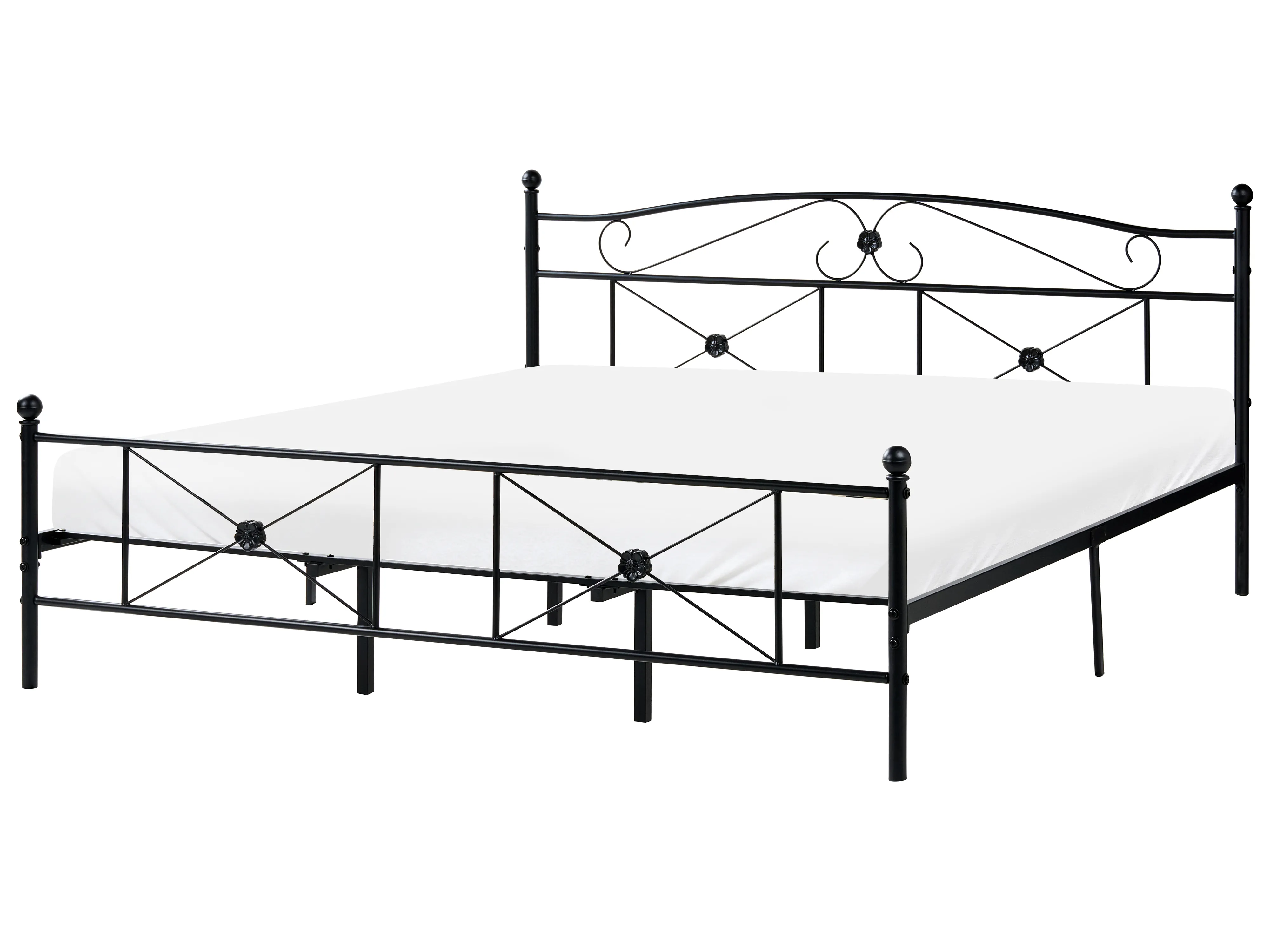 Bed Metaal RODEZ 180 x 200 cm Zwart
