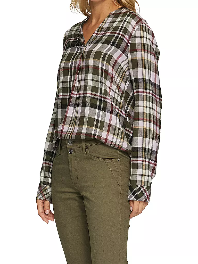 S.OLIVER Hemdbluse grün