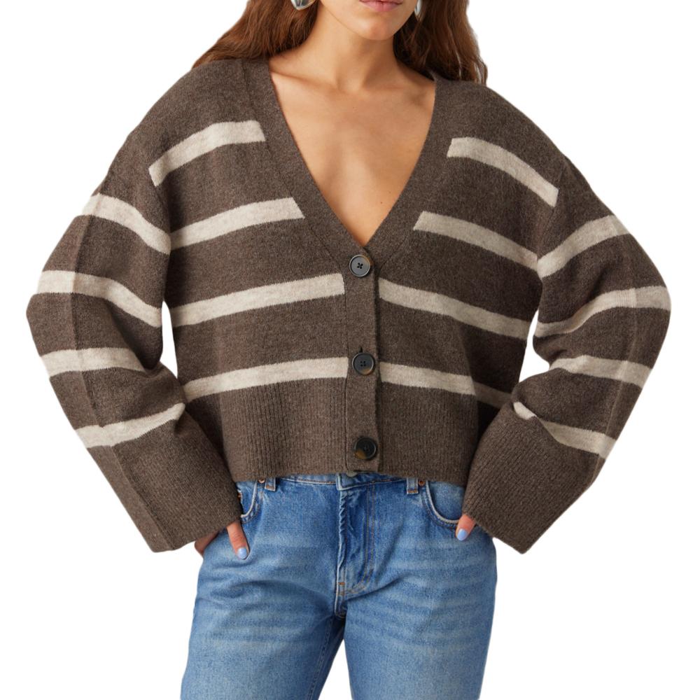 Vero Moda Gilet Marron Femme Vero Moda Lefile 10292346