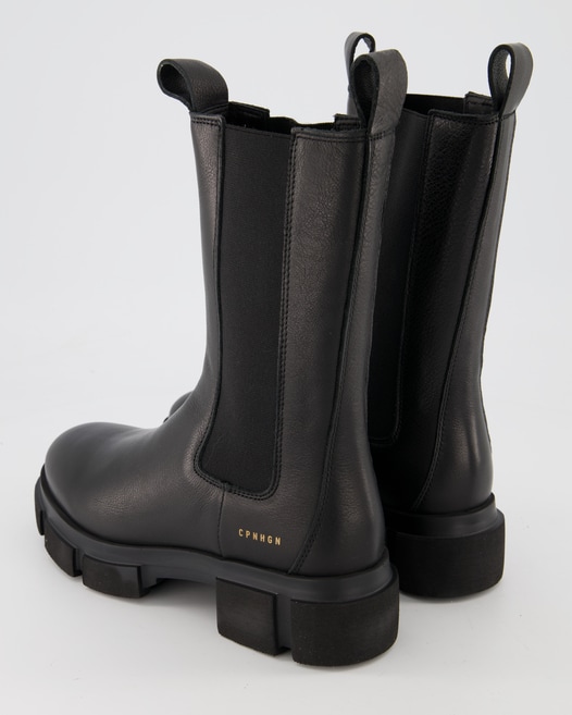 Copenhagen Studios CPH500 Chelsea Boots in Schwarz