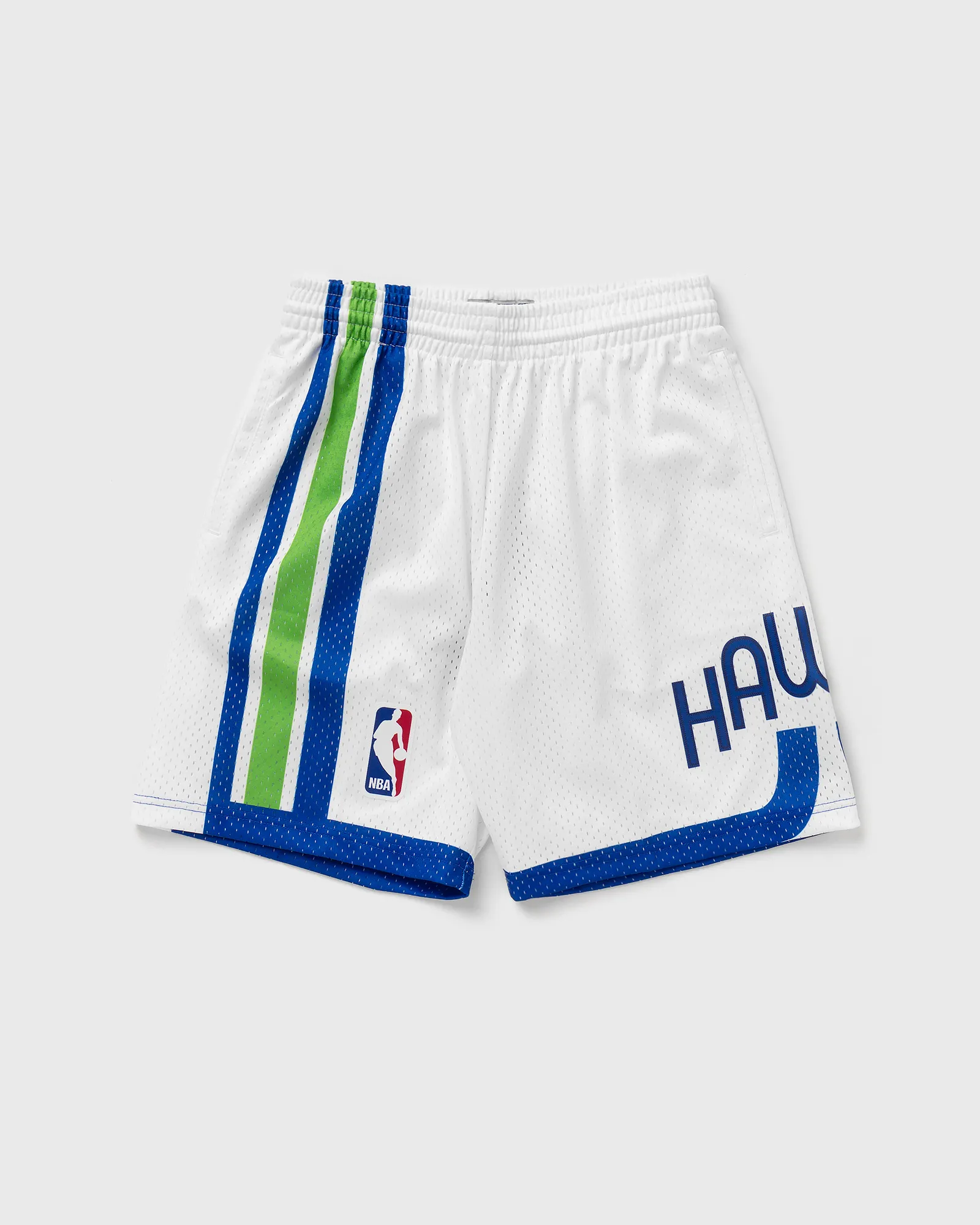Mitchell & Ness White Swingman Shorts - Atlanta Hawks 1970-71
