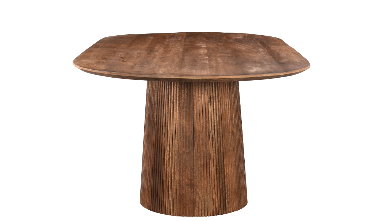 Eettafel Sally 230 cm ovaal Eettafel Saly 230 ovaal Licht bruin
