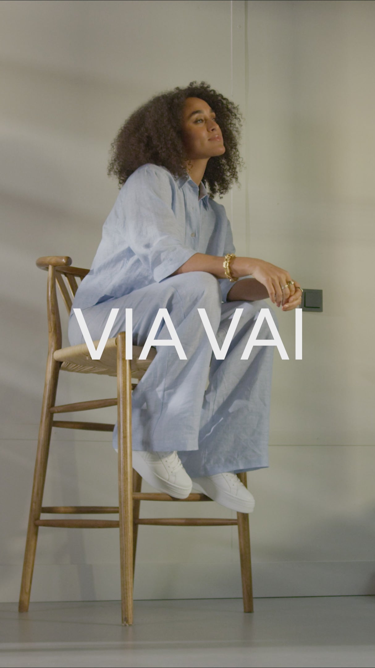 VIA VAI witte dames sneakers Isa Layne