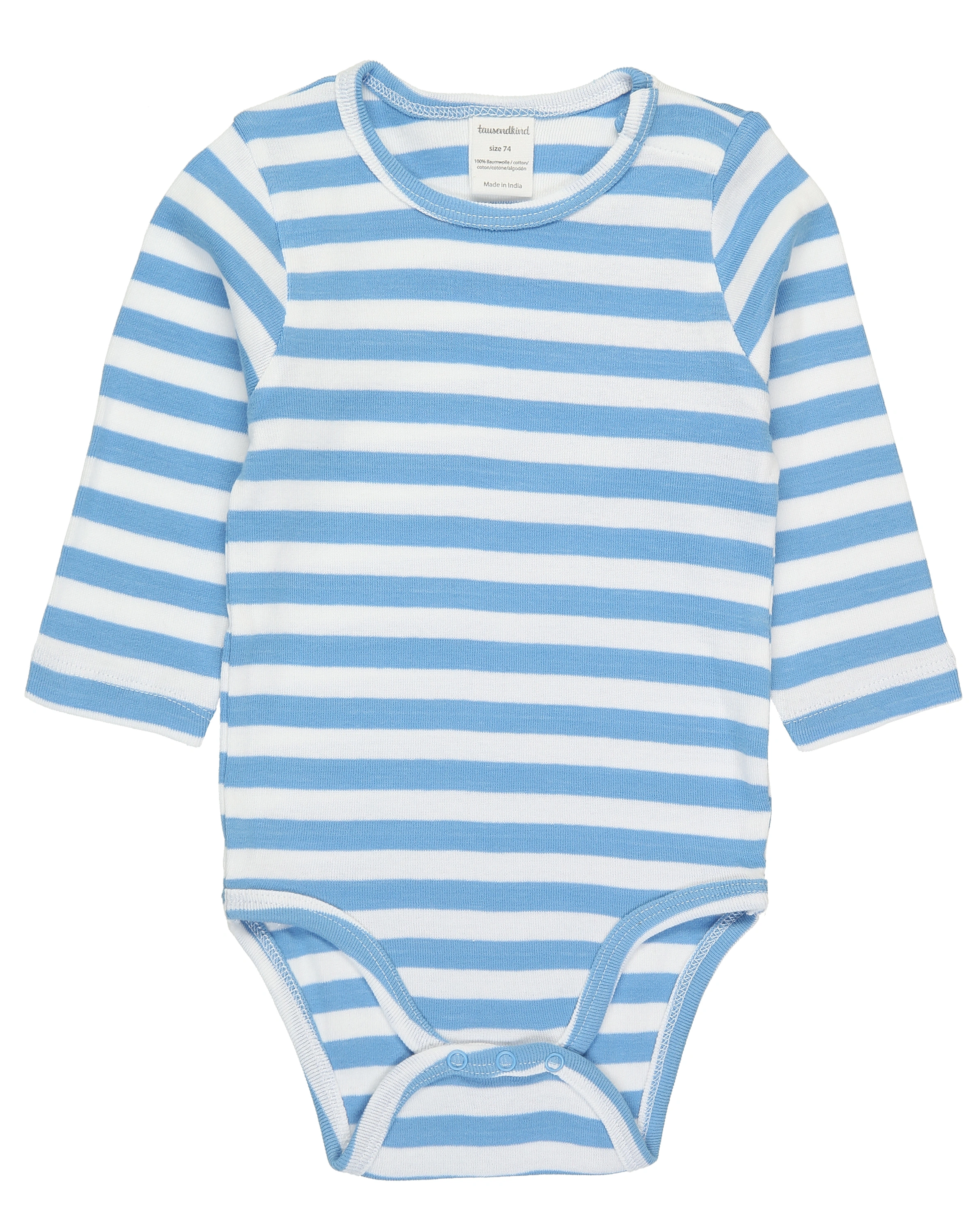 Langarm-Body WAL 3er-Pack in weiß/hellblau