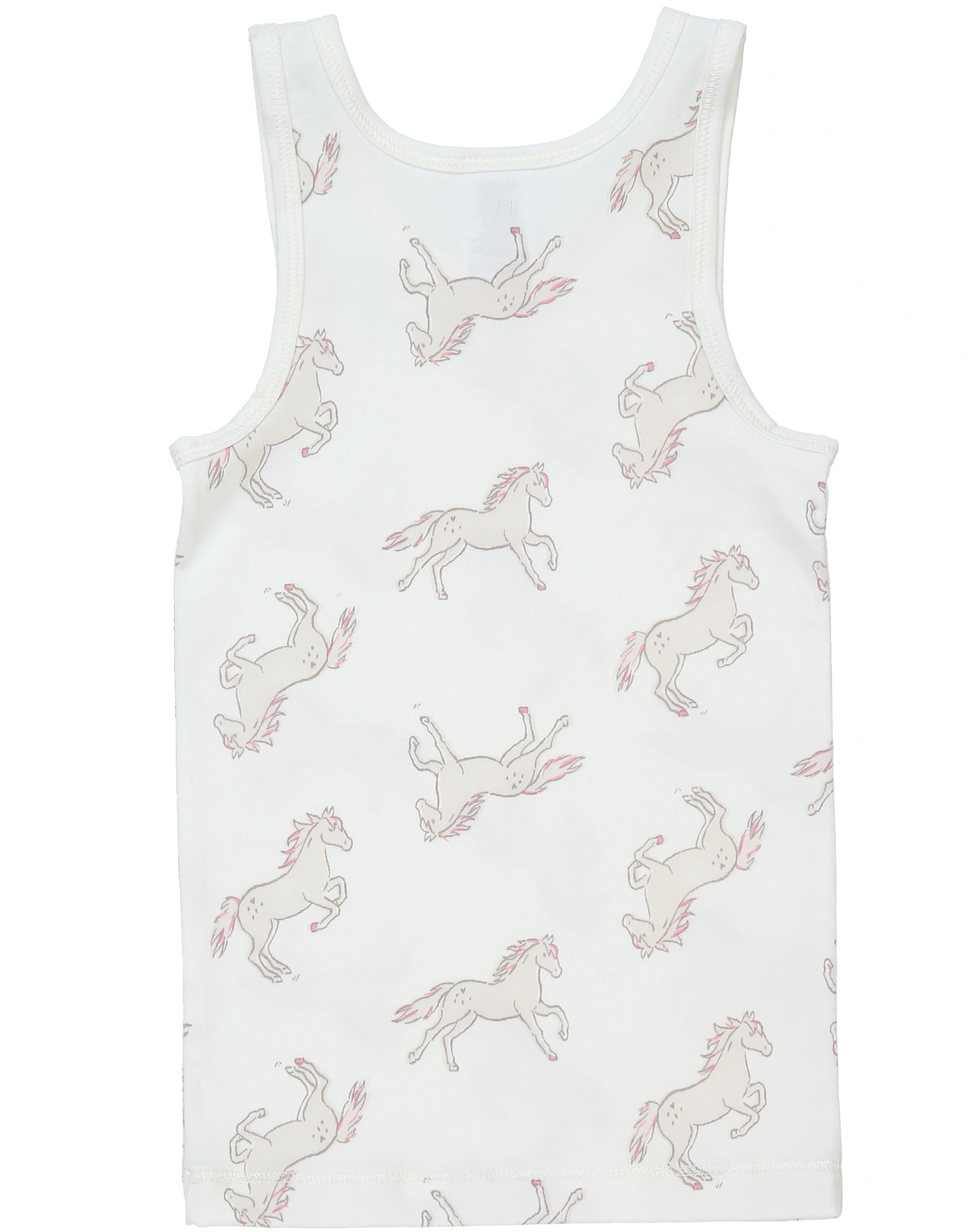 Unterhemd HELLO HORSE 2er-Pack in weiß/rosa