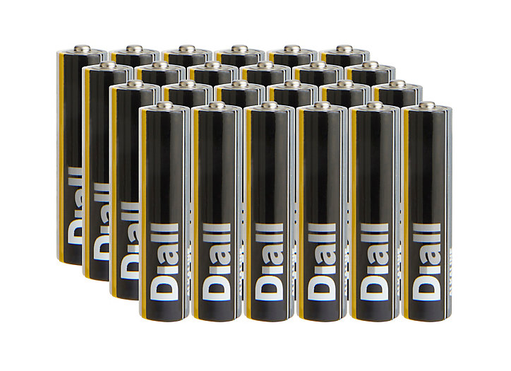 Pile alcaline AAA (LR03) Diall, lot de 24