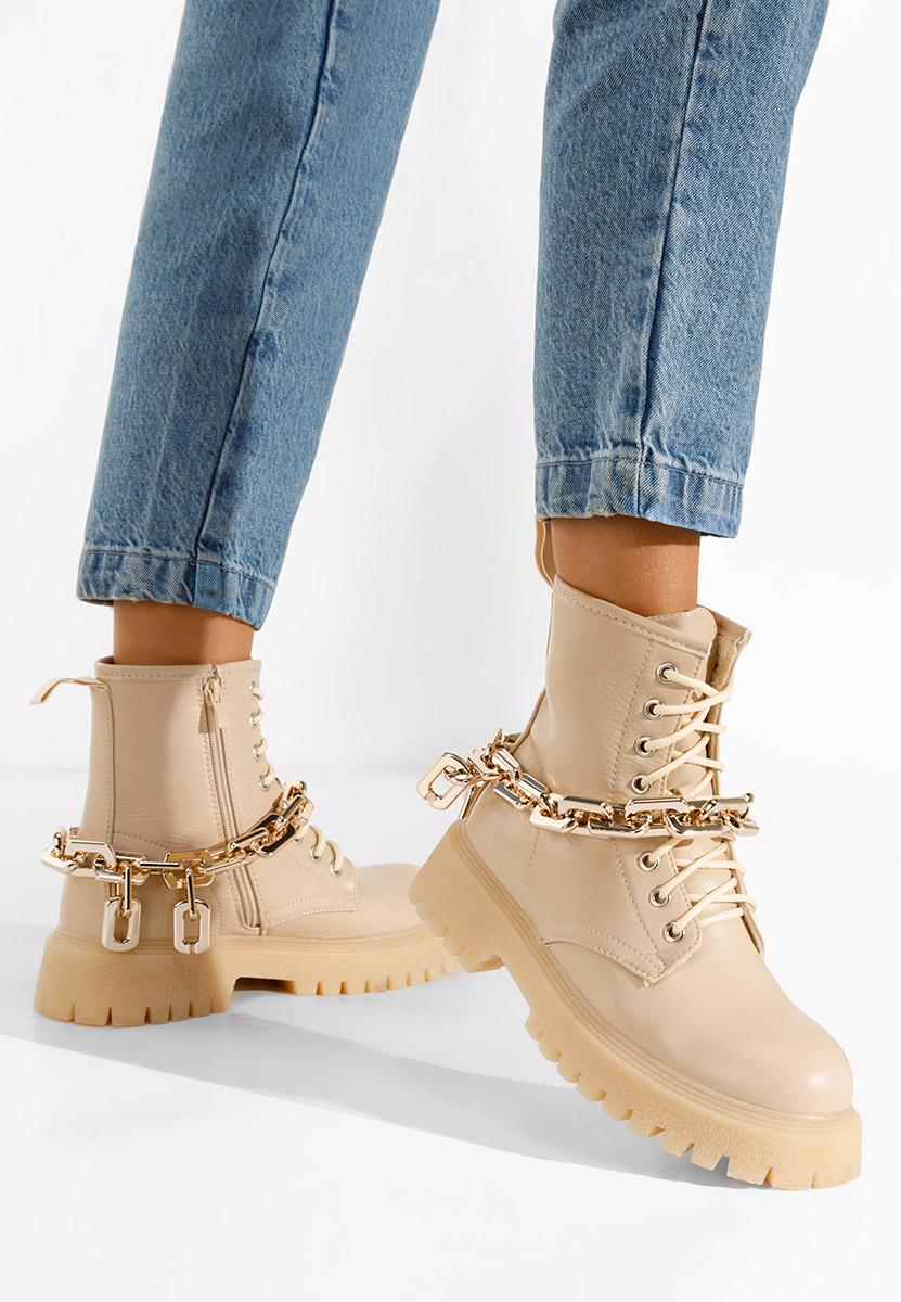 Bottines femme beige Lebrija