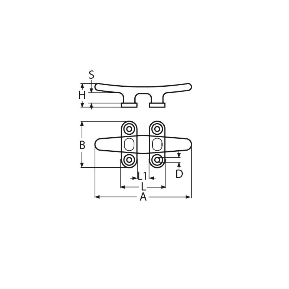 SKJØTEKLAMPE MARINETECH FLAT A4 150MM