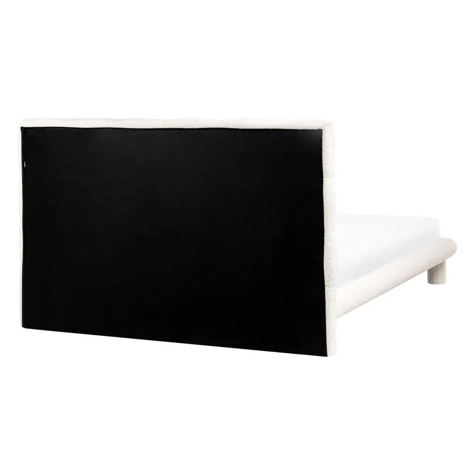 CRESSAT - Tweepersoonsbed - Off-white - 140 x 200 cm - Bouclé